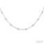 Bezel Set Diamond Station Necklace