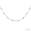 Bezel Set Diamond Station Necklace