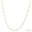 Bezel Set Diamond Station Necklace
