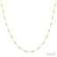 Bezel Set Diamond Station Necklace
