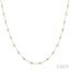 Bezel Set Diamond Station Necklace