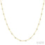 Bezel Set Diamond Station Necklace