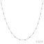 Bezel Set Diamond Station Necklace