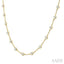 Bezel Set Diamond Station Necklace