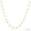 Bezel Set Diamond Station Necklace