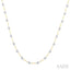 Bezel Set Diamond Station Necklace