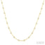 Bezel Set Diamond Station Necklace
