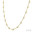 Bezel Set Diamond Station Necklace
