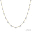 Bezel Set Diamond Station Necklace