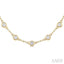 Bezel Set Diamond Station Necklace