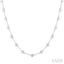 Bezel Set Diamond Station Necklace
