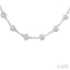 Bezel Set Diamond Station Necklace