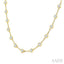 Bezel Set Diamond Station Necklace