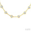 Bezel Set Diamond Station Necklace