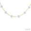 Bezel Set Diamond Station Necklace