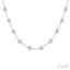 Bezel Set Diamond Station Necklace