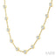 Bezel Set Diamond Station Necklace