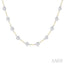 Bezel Set Diamond Station Necklace