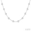 Bezel Set Diamond Station Necklace
