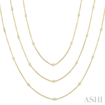 Diamond Station Long Necklace