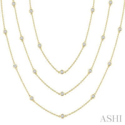 Diamond Station Long Necklace
