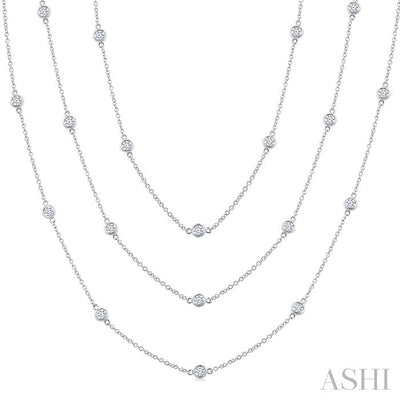 Diamond Station Long Necklace