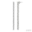 Diamond Tennis Long Earrings