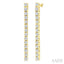 Diamond Tennis Long Earrings