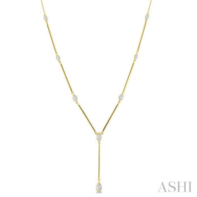 Bezel Bar Diamond Fashion Necklace