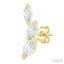 Marquise Shape Diamond Fashion Ear Climbers