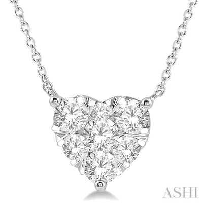 Heart Shape Lovebright Essential Diamond Pendant