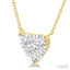 Heart Shape Lovebright Essential Diamond Pendant