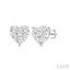 Heart Shape Lovebright Essential Diamond Stud Earrings