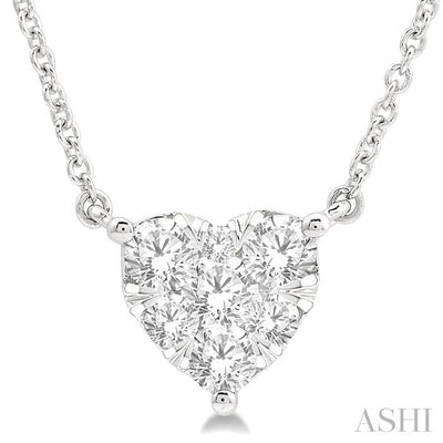 Heart Shape Lovebright Essential Diamond Pendant