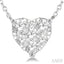 Heart Shape Lovebright Essential Diamond Pendant