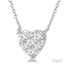 Heart Shape Lovebright Essential Diamond Pendant