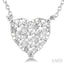 Heart Shape Lovebright Essential Diamond Pendant