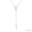 Triangle Spike Diamond Y Necklace