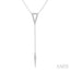 Triangle Spike Diamond Y Necklace