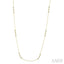 3 Stone Diamond Station Necklace
