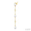 Pearl & Diamond Station Long Chain Earrings