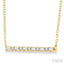 Bar Petite Diamond Fashion Necklace