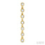 Bezel Set Diamond Tennis Long Earrings