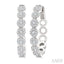 Diamond Cluster Hoop Earrings