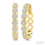 Diamond Cluster Hoop Earrings