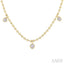 Round Station Ball Diamond Chain Necklace