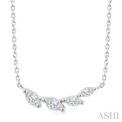 Marquise Shape Diamond Fashion Necklace