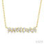 Scatter Baguette Diamond Fashion Necklace