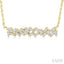 Scatter Baguette Diamond Fashion Necklace