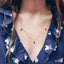 Pear Shape Gemstone & Diamond Station Necklace